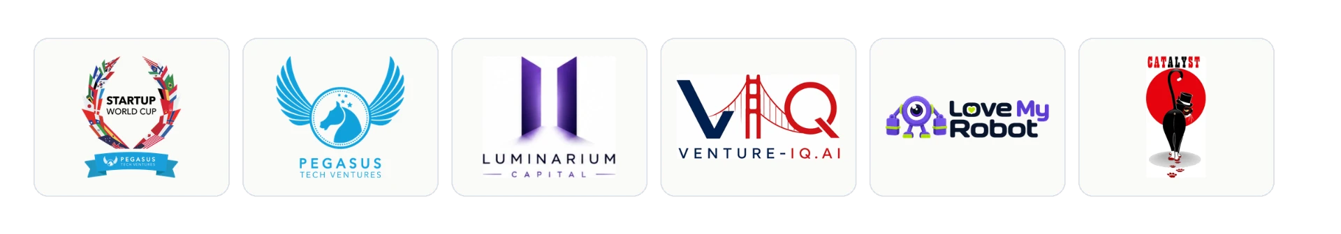 Powered by Startup World Cup, Pegasus Tech Ventures, Luminarium Capital, Venture-IQ.ai, Love My Robot, and Cat Alley St