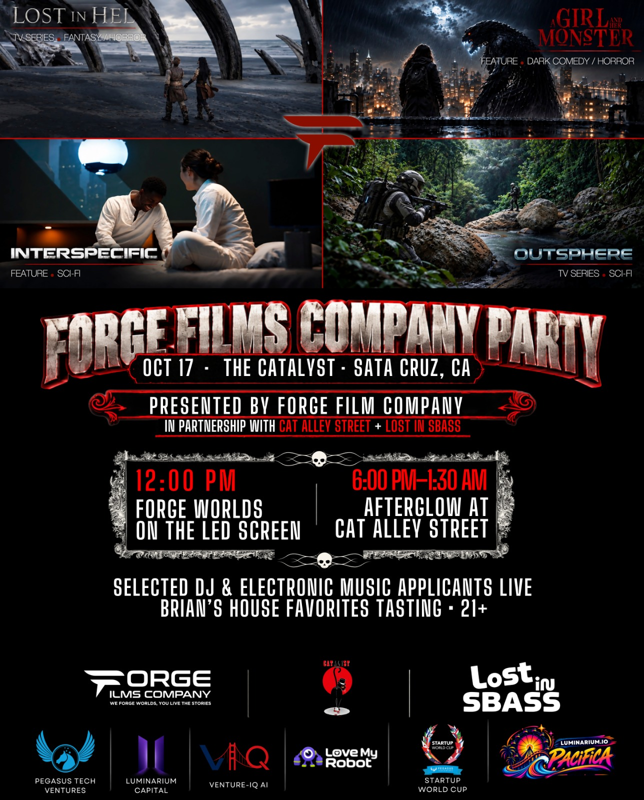 Forge Films Company Party — Oct 17 at The Catalyst, Santa Cruz